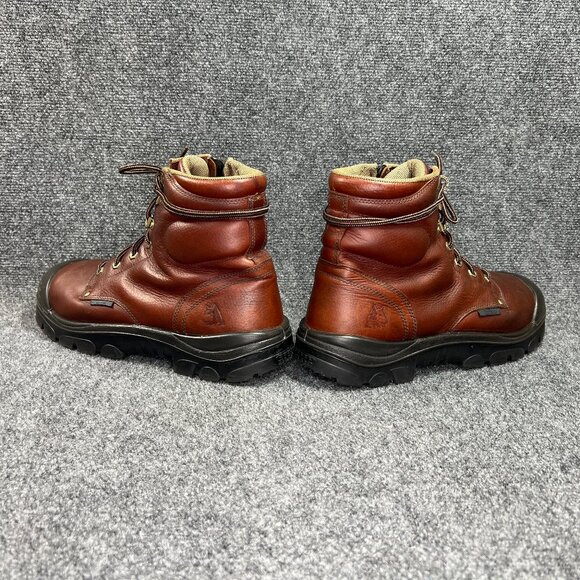 Steel Blue Argyle Met Bump 6" Waterproof MG Steel Toe Side Zipper Work Boots - Picture 7 of 15